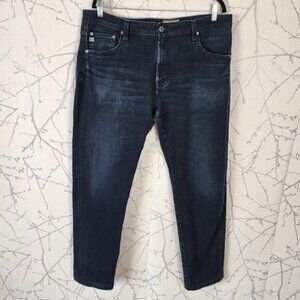 AG Adriano Goldschmied Dark Wash Stretch Denim Tellis Modern Slim Jeans